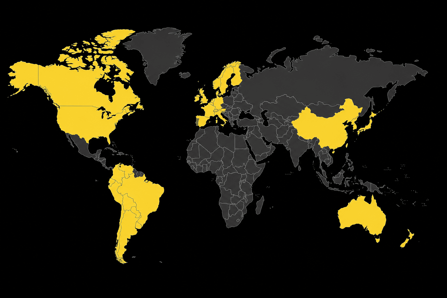 JXT global customers world map